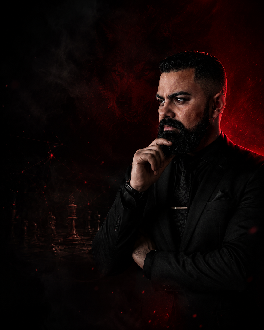 Irineu Fernandes em pose estratégica